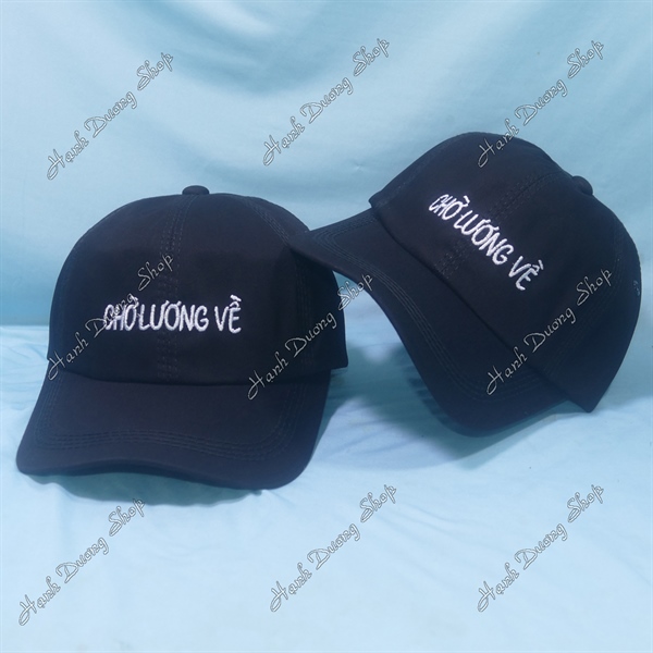 Combo Nón Cặp Bucket & Cap Chờ Lương Về - Ảnh 2