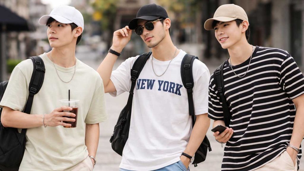 Phối nón với quần short – năng động ngày hè