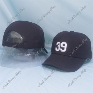 Nón Kết Thêu Chữ Số, Thêu Số 39 Đầu Đen 39