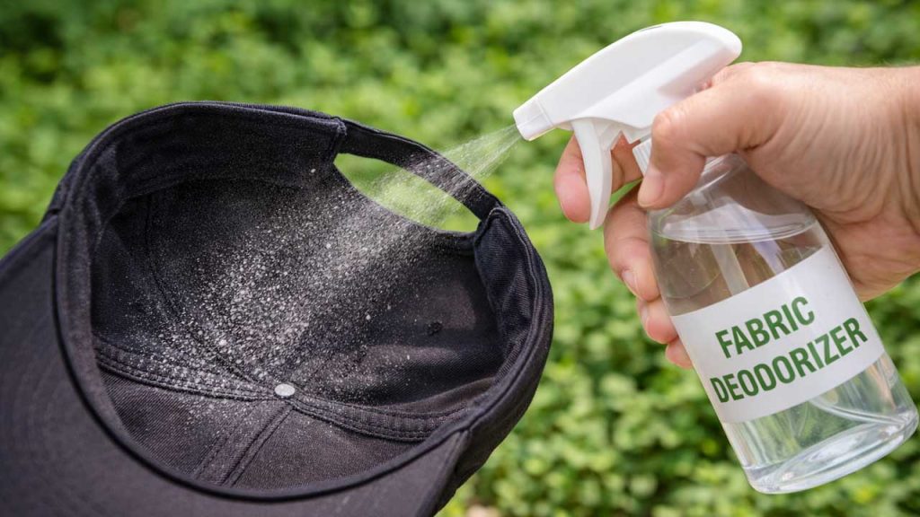 Cách Khử Mùi Hôi Trong Nón Hiệu Quả Tại Nhà - Dùng xịt khử mùi vải
