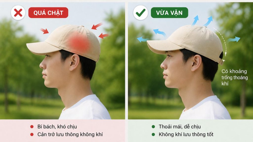 Cách đội nón đúng cách giúp không bị nóng đầu và bí bách
