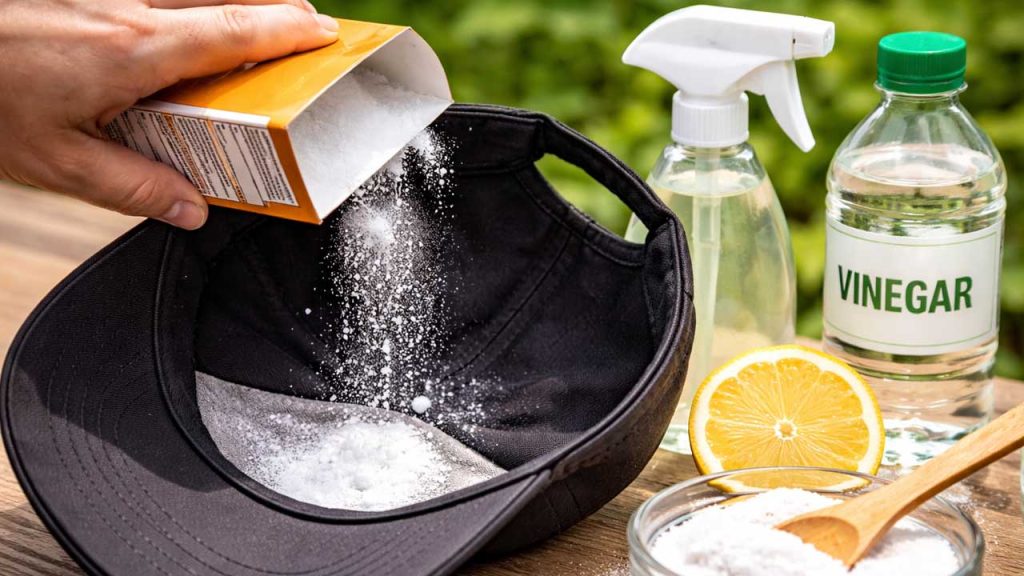 Cách Khử Mùi Hôi Trong Nón Hiệu Quả Tại Nhà - Dùng baking soda khử mùi hôi trong nón
