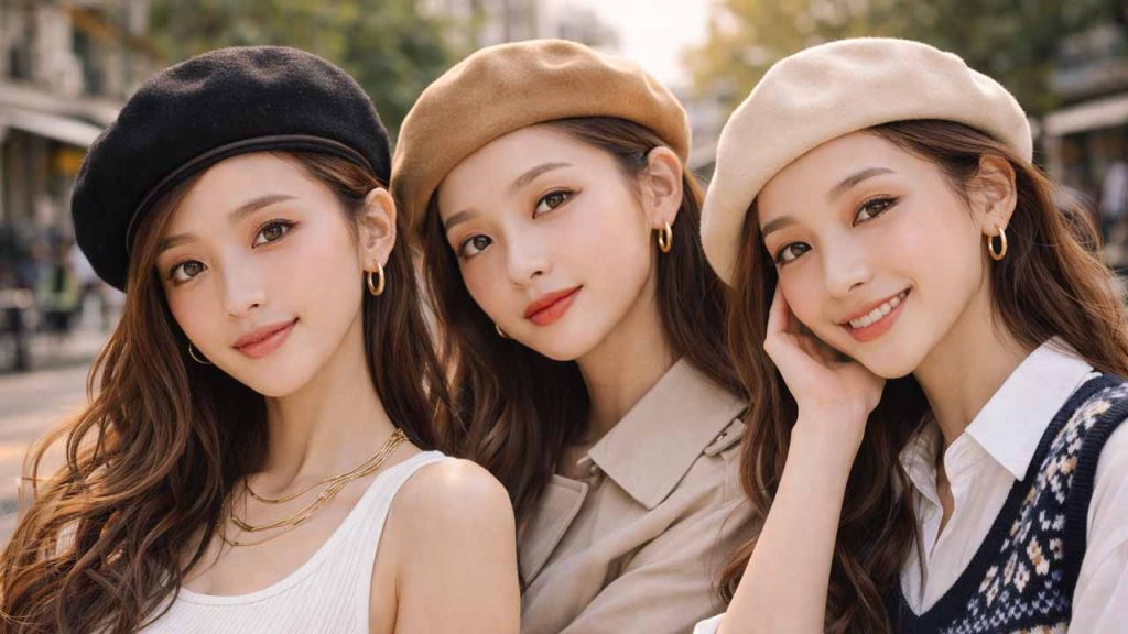 Nón beret phong cách Hàn Quốc thanh lịch cho giới trẻ ✔ Title: