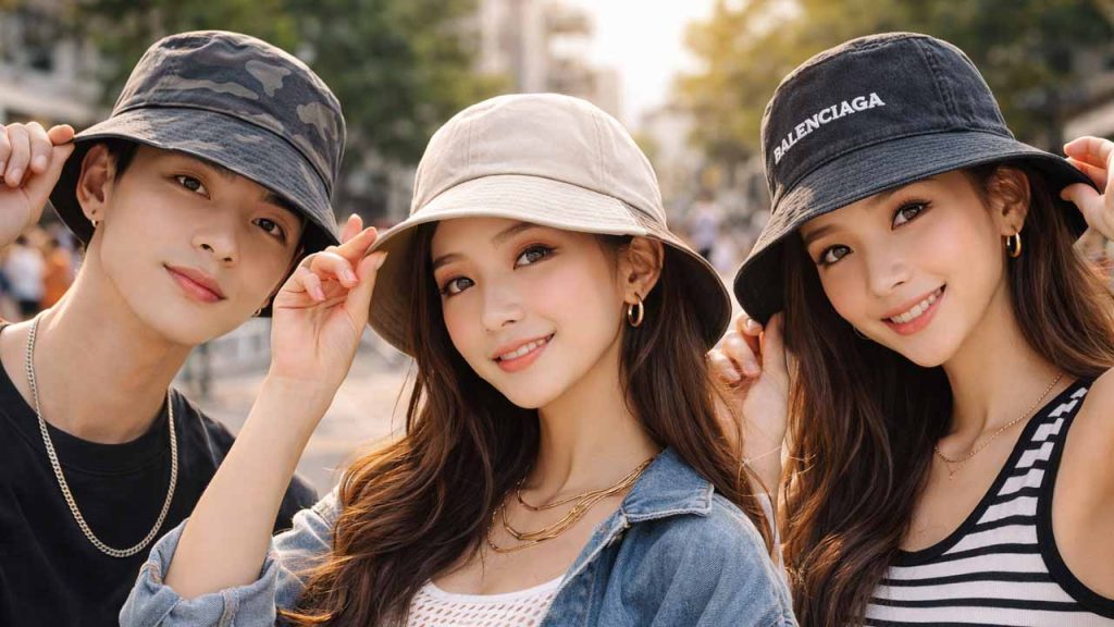 Nón bucket phong cách cá tính được giới trẻ yêu thích