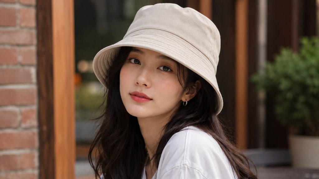 Nón bucket giúp gương mặt mềm mại hơn