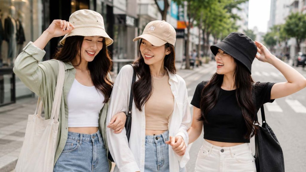 Các mẫu nón thời trang phù hợp khi đi chơi dạo phố