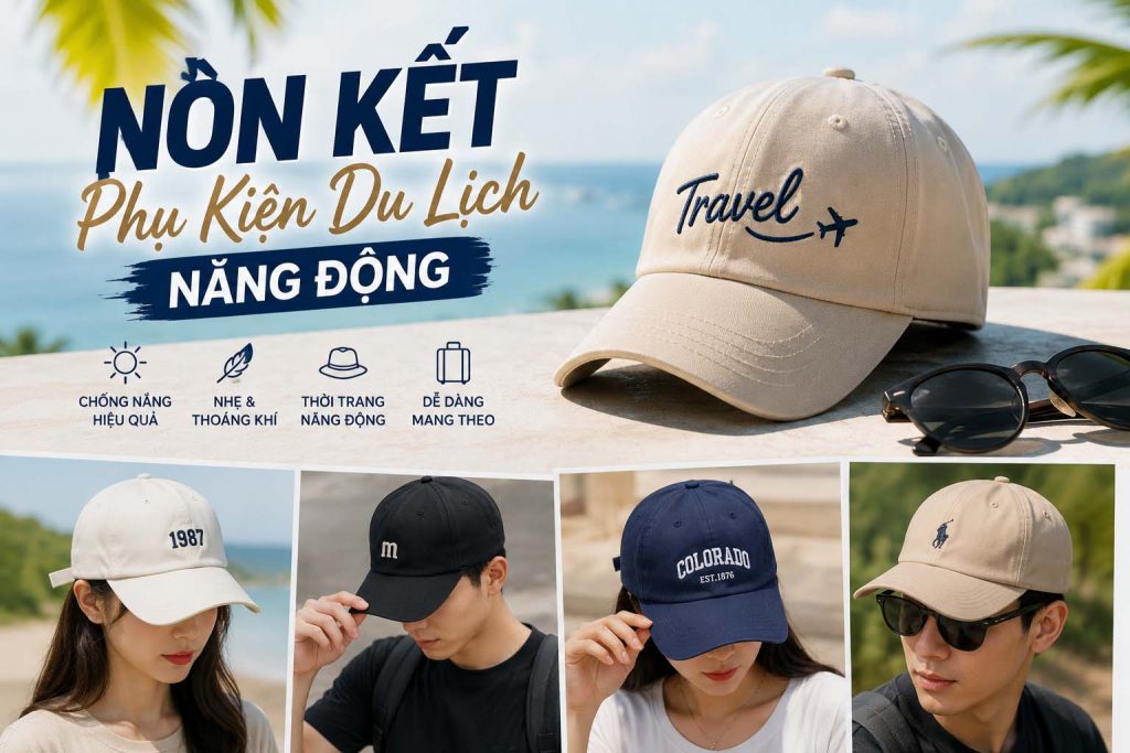 Nón kết du lịch năng động và thời trang