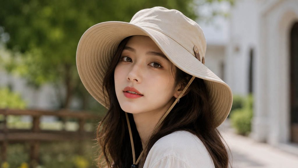Nón tai bèo che má to và gương mặt góc cạnh