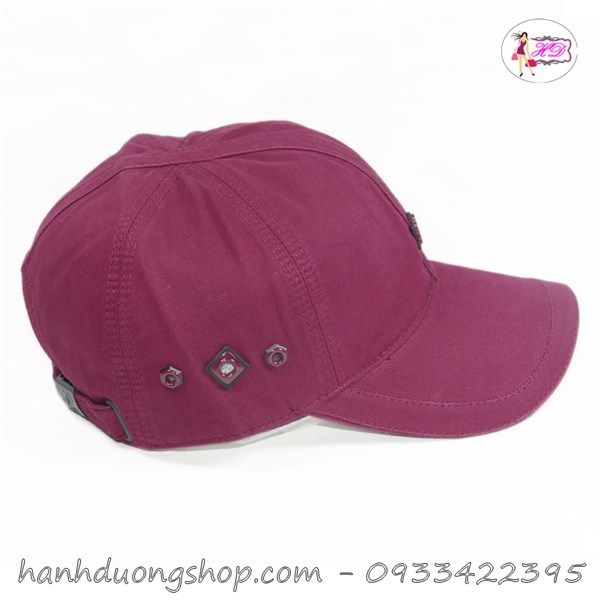 Nón kết Polo mặt sặt to - Đỏ thẩm