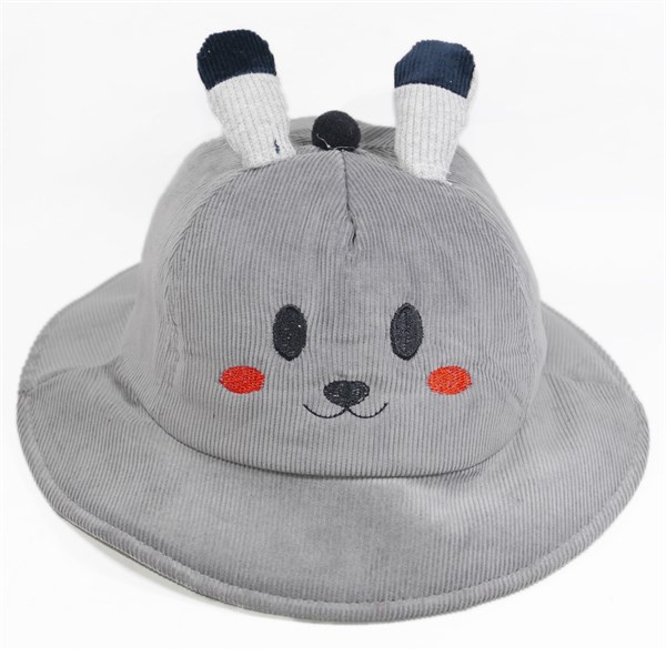 Nón tai bèo nhí mặt mèo có 2 tai độc đáo - Xám đậm