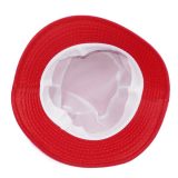 Mũ tai bèo bucket không thêu - Đỏ