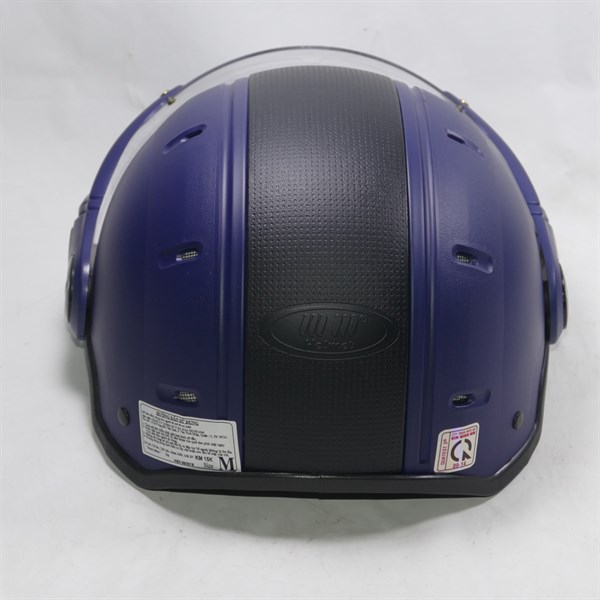 Mũ bảo hiểm có kính cao cấp kim minh vá phối 2 màu độc đáo