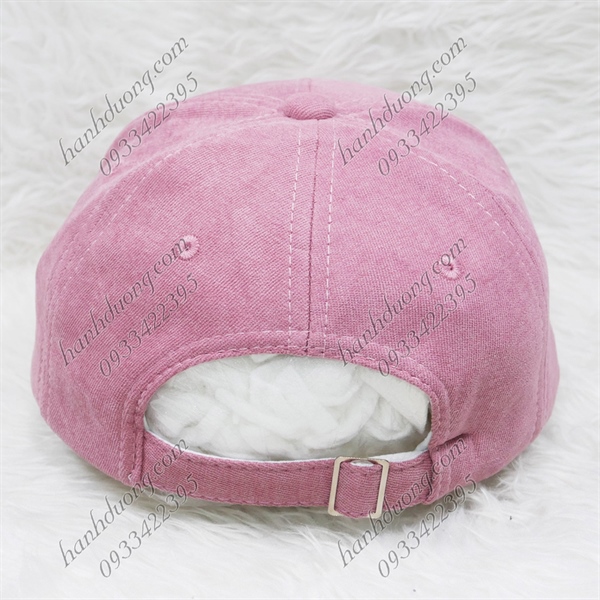 Nón kết vải nhung sớ nhuyễn thêu chữ OFF đẹp – Hồng