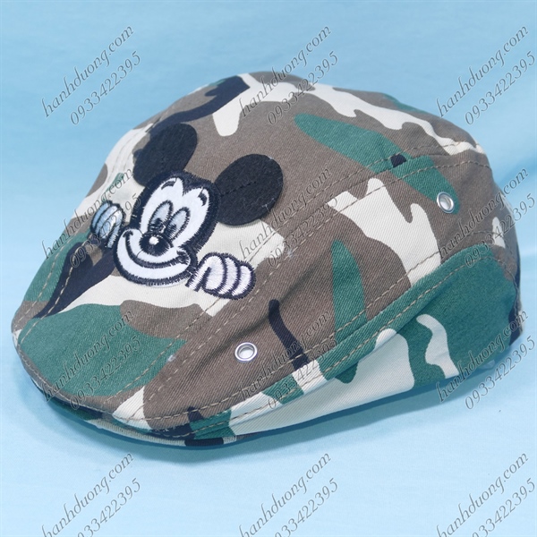 Nón Mỏ Vịt Beret Thời Trang Trẻ Em Lính Trắng