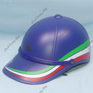 Nón Bảo Hiểm Lưỡi Trai Nam Xịn Viền 3 Màu Độc Đáo Phía Sau Có Chữ Italia Xanh Đen Italia