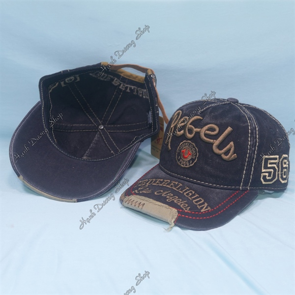 Nón Kết Jean Cao Cấp Ông Địa True Religion 56 Đen - Ảnh 2