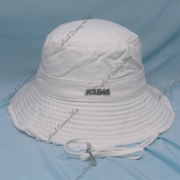 Nón Bucket Thời Trang Trắng - Ảnh 3