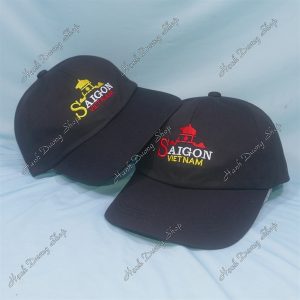 Nón Kết Thêu Chữ Sài Gòn Việt Nam Đen