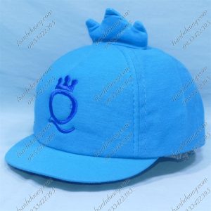 Nón Kết Trẻ Em Mỏ Mềm Thêu Vương Miệng Dành Cho Bé Từ 1-2 Tuổi Vòng Đầu Từ 45-48cm Xanh Dương Đậm
