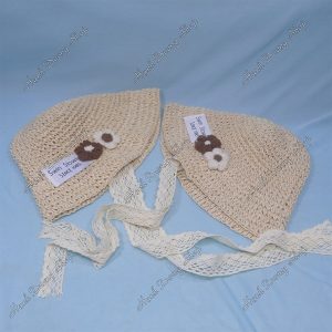 Nón Bucket Thời Trang Trẻ Em Kaki 2 Hoa