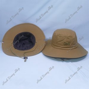 Nón Bucket Thêu Chữ D&G Kaki Rêu