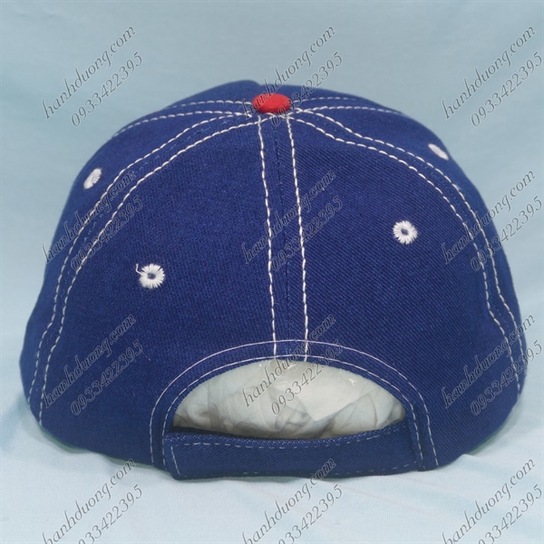 Nón Kết Vòng Đầu 50cm Vải Jean Thêu Siêu Nhân Spider Man Trẻ Em Xanh Jean Spider Man - Ảnh 3