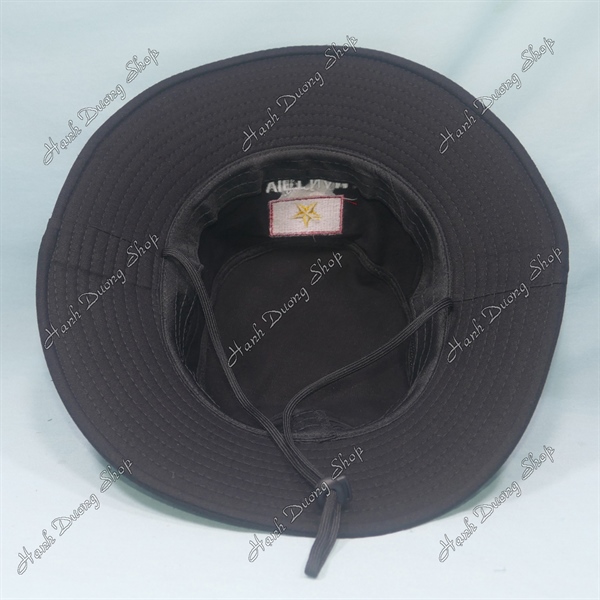 Nón Tai Bèo Thêu Lá Cờ Việt Nam Đen - Ảnh 5