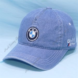 Nón Kết Jeans Thời Trang Thêu Tem Xe Chữ BMW Xanh Đậm