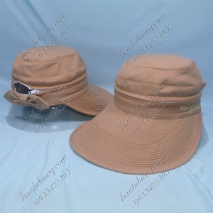 Nón Chống Nắng New Fashion Loại Tốt Kaki Đậm
