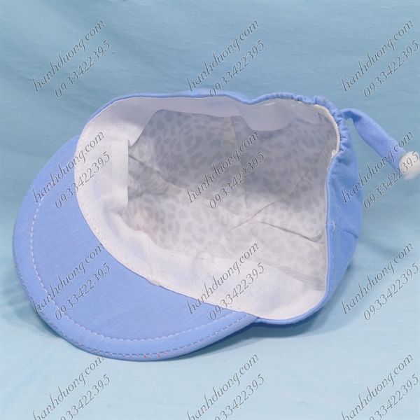Nón Kết Trẻ Em Mỏ Mềm Cho Bé Từ 1 Tuổi Vòng Đầu 46cm Thêu Có Voi Phía Sau Bít Đuôi Xanh Lam - Ảnh 5