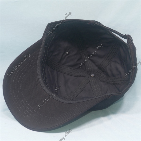 Nón Kết Nam Nữ Trơn Không Thêu Logo Vải Cotton Oát Xịn Đen - Ảnh 3