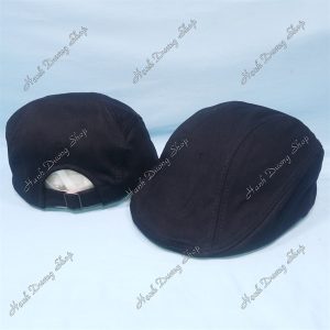 Nón Mỏ Vịt Beret Trơn Không Logo Đen
