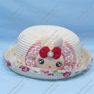 Nón Bucket Thời Trang Trẻ Em Mèo Đỏ