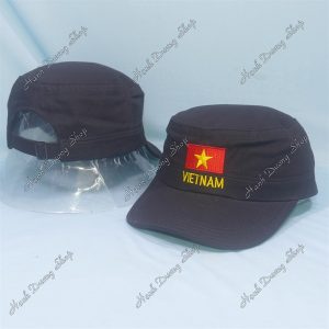 Nón Kết Thêu Chữ Việt Nam Đen