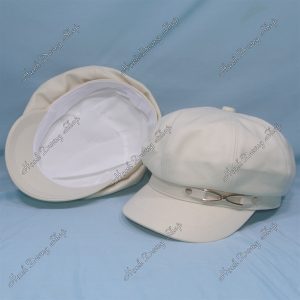 Nón Mỏ Vịt Beret Thời Trang Kem Trắng