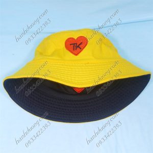 Nón Bucket Thời Trang Vàng & Đen