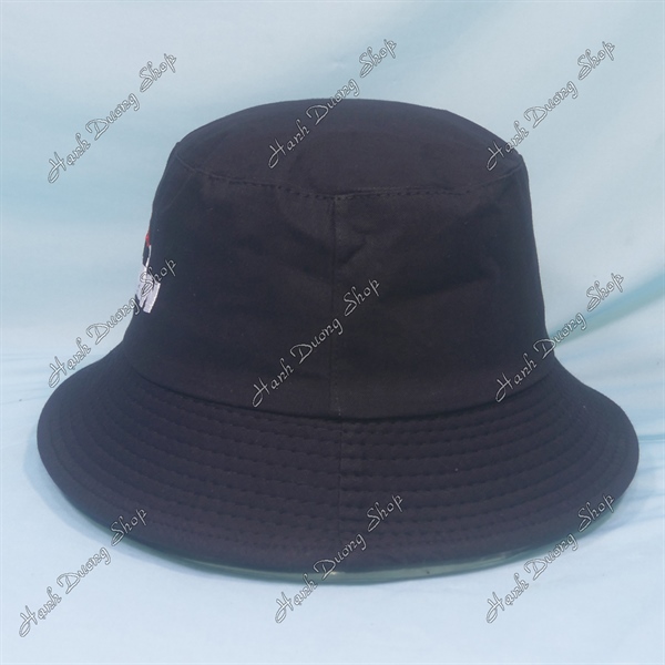 Nón Bucket Thêu Chữ Ở Hiền Gặp Phiền Đen - Ảnh 4