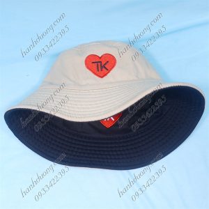 Nón Bucket Thời Trang Kem & Đen