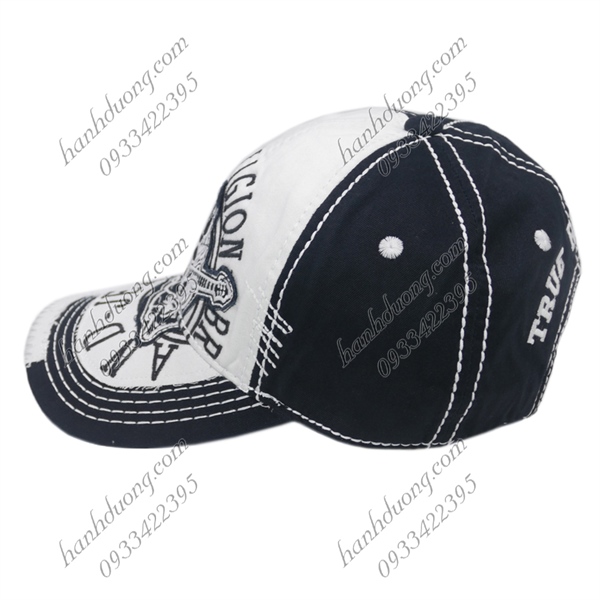 Nón Ông Địa True Religion Trắng & Đen - Ảnh 2