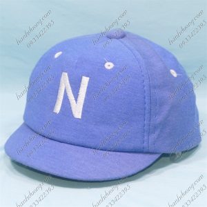 Nón Kết Thêu Chữ N Trẻ Em Xanh Dương