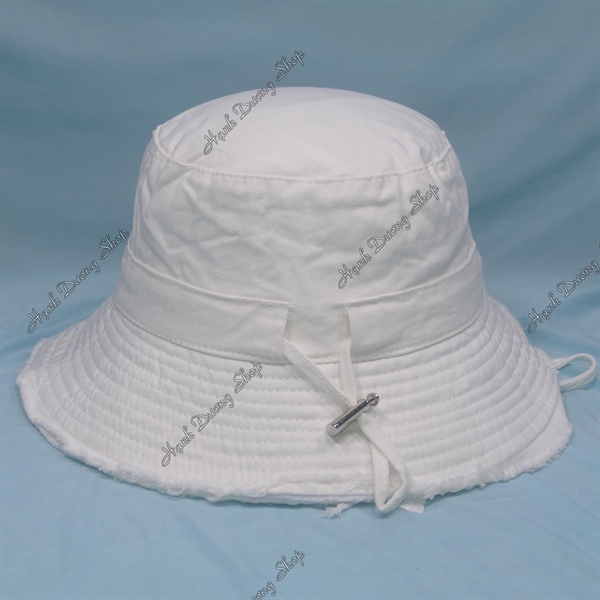 Nón Bucket Thời Trang Trắng - Ảnh 4