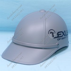 Nón Bảo Hiểm Kết Có Chữ LEXUS Viền Phía Trước Và Nút Trên Đầu Dành Cho Cả Nam Và Nữ Xám