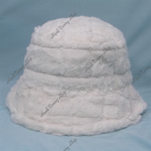 Nón Bucket Trơn Không Thêu Trắng