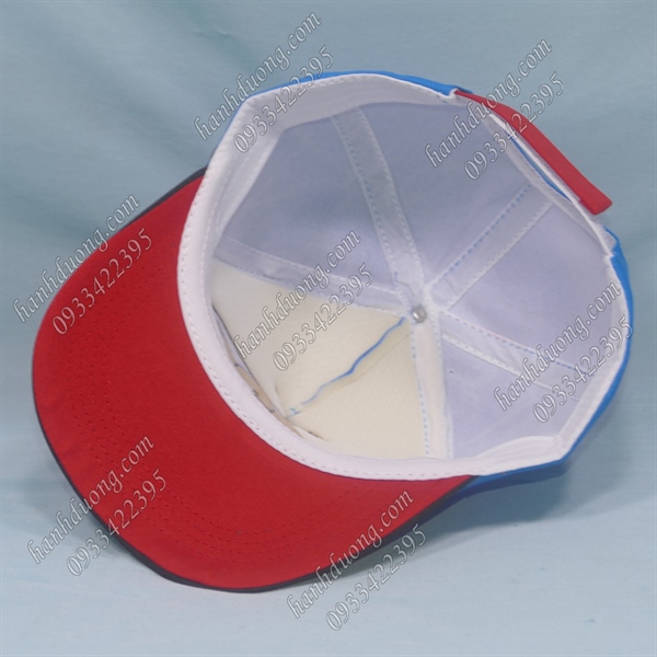 Nón Kết Trẻ Em 4-10 Tuổi Vòng Đầu 53-55cm Thêu Hình Doraemon Có Chong Chóng Trên Đỉnh Nón Xanh Dương - Ảnh 5