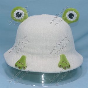 Nón Bucket Thời Trang Trẻ Em Trắng