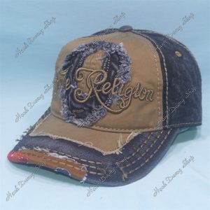 Nón Kết Jean Cao Cấp Ông Địa Chữ V True Religion Có Địa Đánh Đàn Phía Sau Kết Chỉ Đứt Đen
