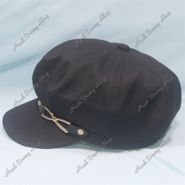 Nón Mỏ Vịt Beret Thời Trang Đen - Ảnh 3