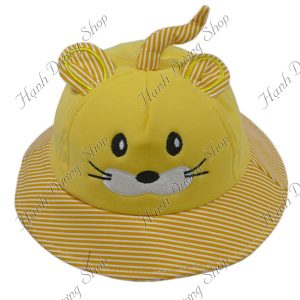 Nón Bucket Thời Trang Trẻ Em Thỏ Nơ Hồng