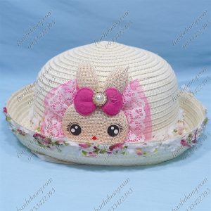 Nón Bucket Thời Trang Trẻ Em Mèo Hồng