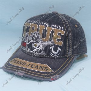 Nón Kết Thêu Chữ Brand Jeans Kết Đánh Tua Đen